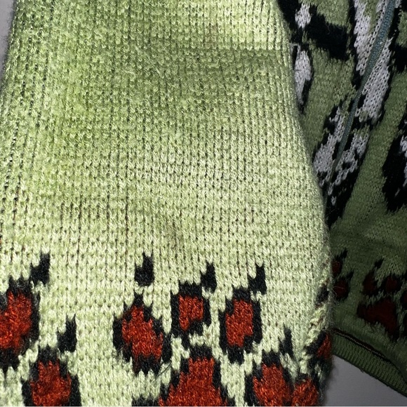 Tejidos Ruminahui Vintage Sweater Wolf Dreamcatcher Feathers Zip Up Hooded 8/Med - Picture 6 of 11